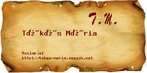 Tőkés Mária névjegykártya